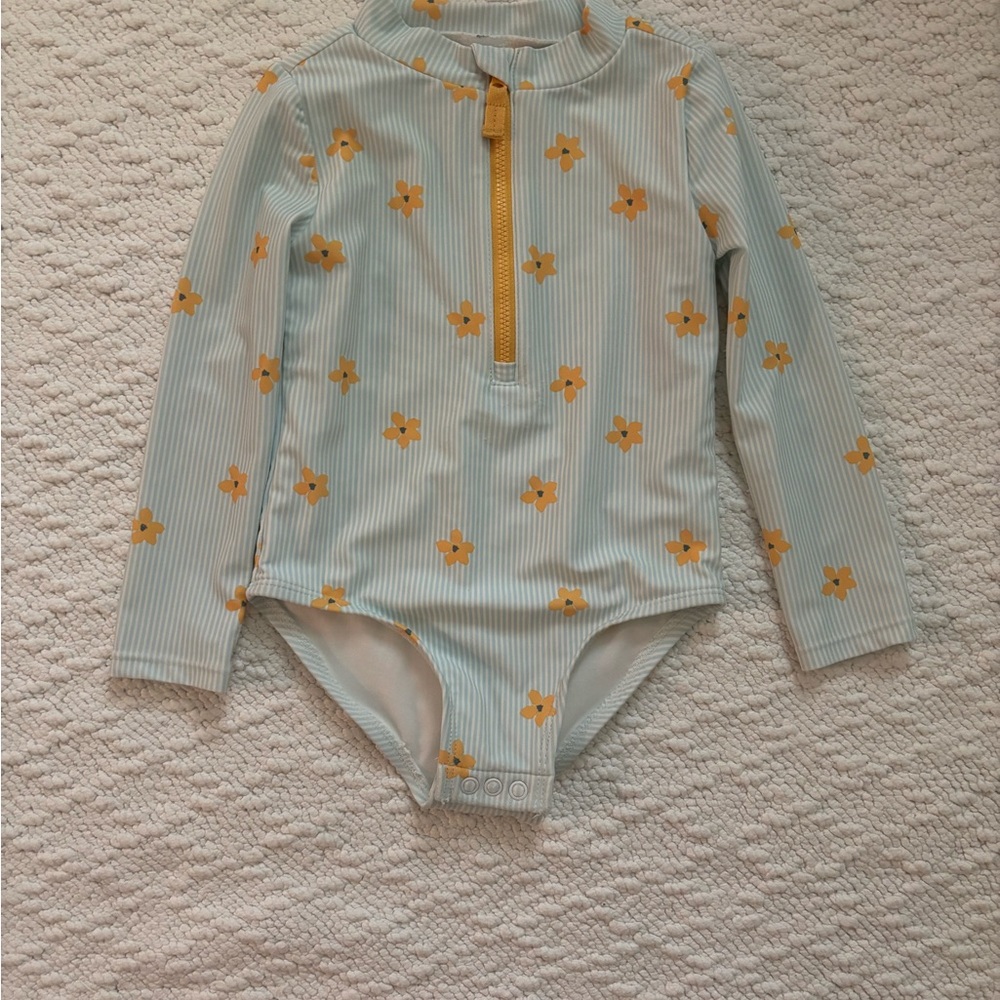 Carter’s Long Sleeve Floral Toddler Girl Swimsuit